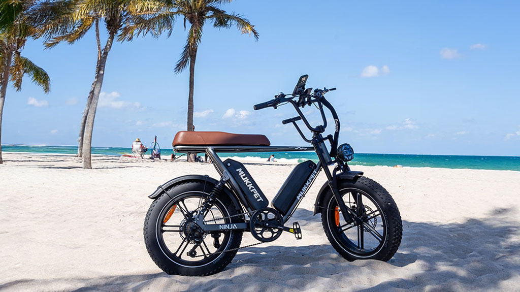 Ninja Moped Fat Tire Ebike - Great All-Terrain Electric Bike for Adults