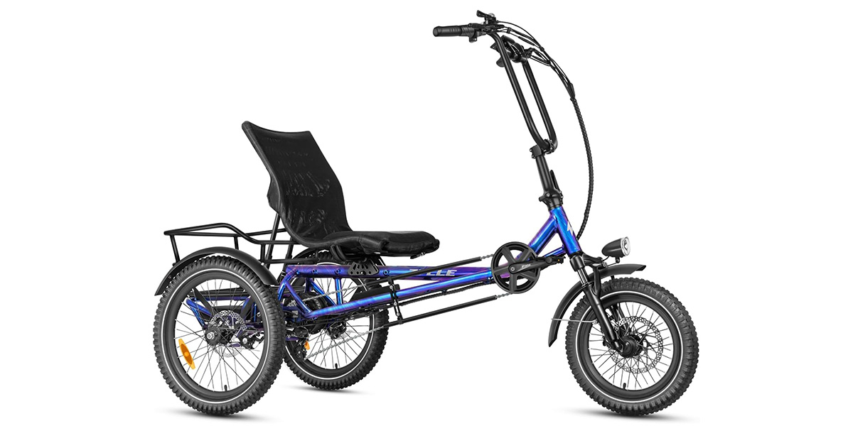Zycle Z500 Semi-Recumbent Electric Tricycle for Adults and Seniors with Parking Brake and Rear Speed Differential Zycle Z500 Semi-Recumbent Electric Tricycle for Adults and Seniors with Parking Brake and Rear Speed Differential