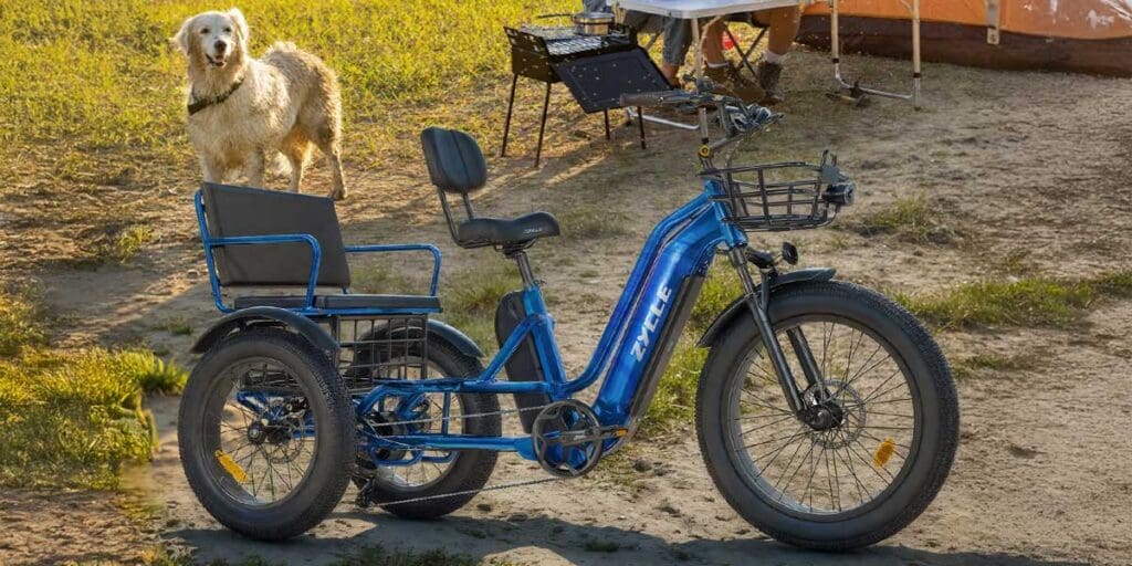 Zycle Z700 2-Seater Electric Tricycle for Adults eTrike with Passenger Seat