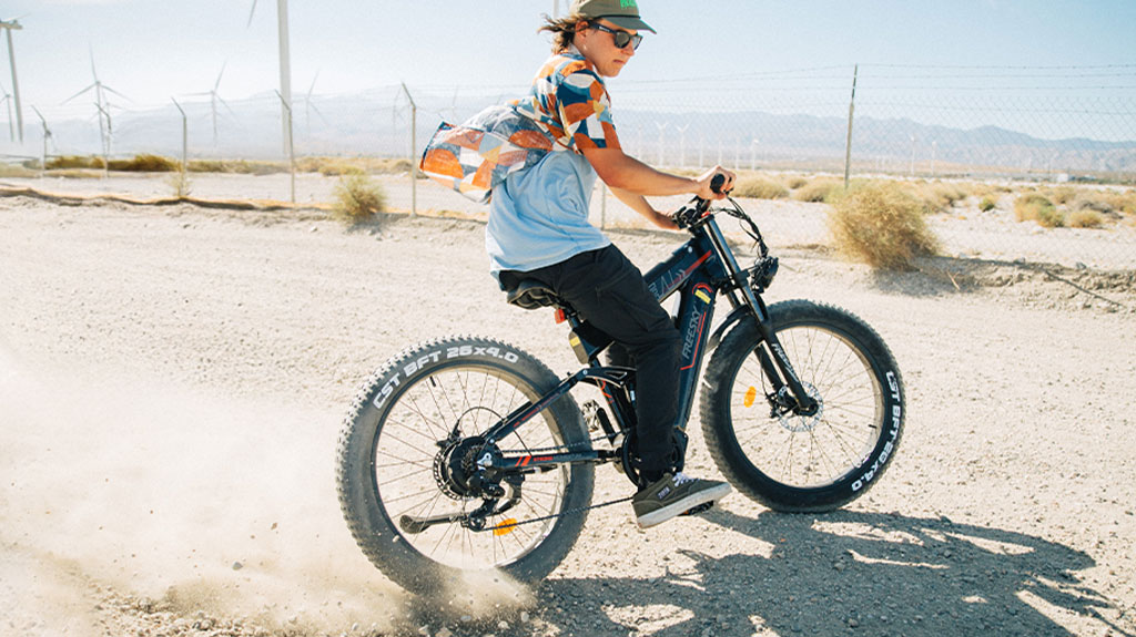 FREESKY 2025 Upgraded Long Range Electric Bike for Adults - Fat Tire Full Suspension eBike