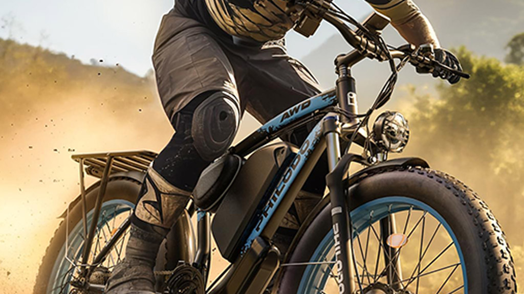 PHILODO Electric All-Terrain eBike for Adults - FatTire Electric Mountain Bikes