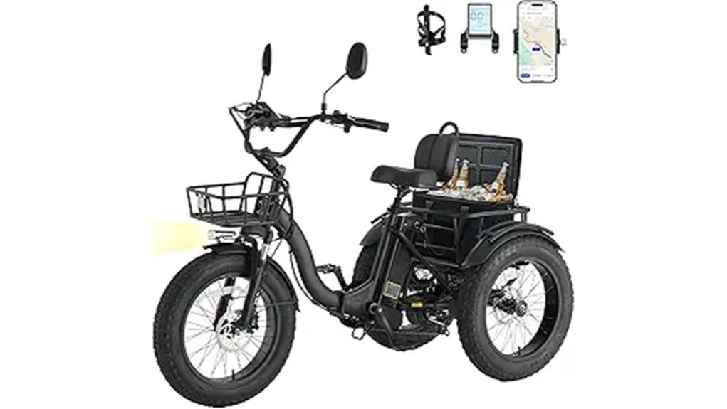adult electric cargo tricycle