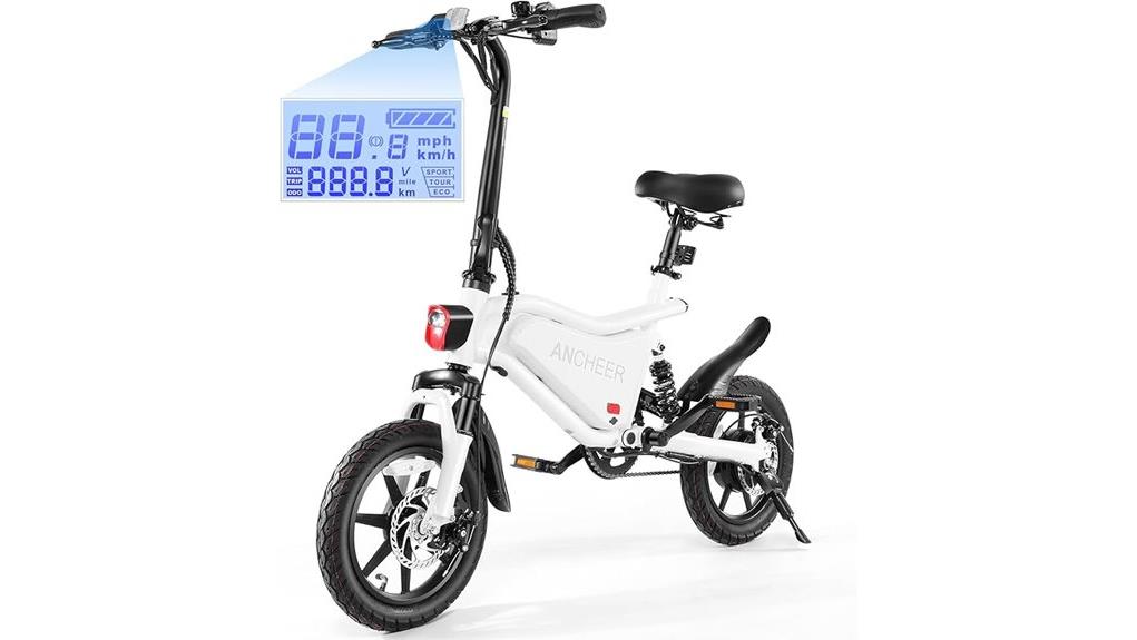 ancheer 374wh folding e bike