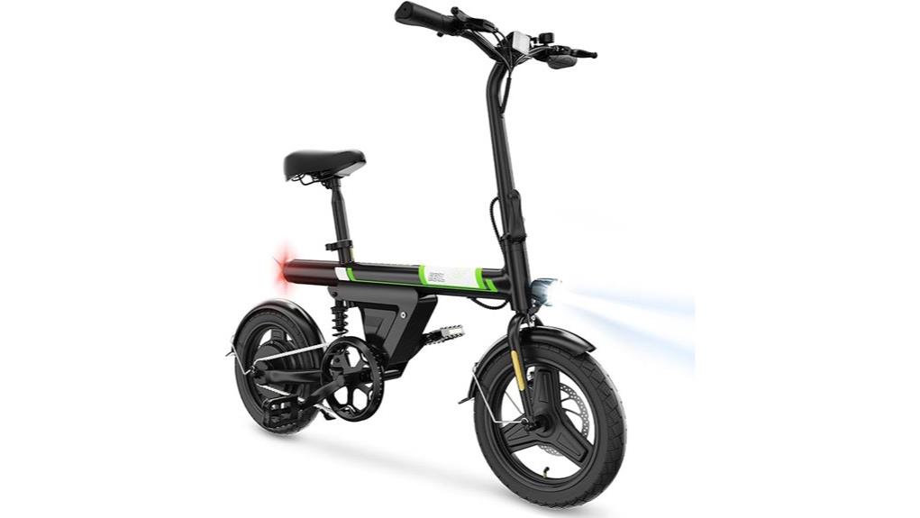 compact foldable commuter e bike