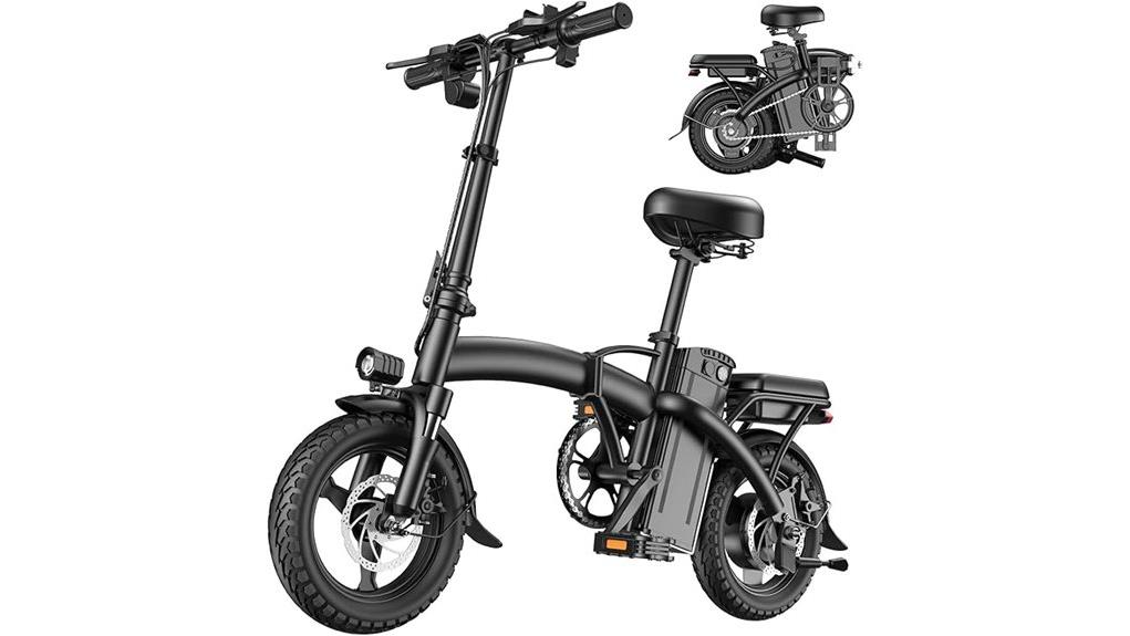 compact foldable electric commuter bike