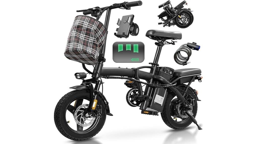 compact foldable electric commuter bike