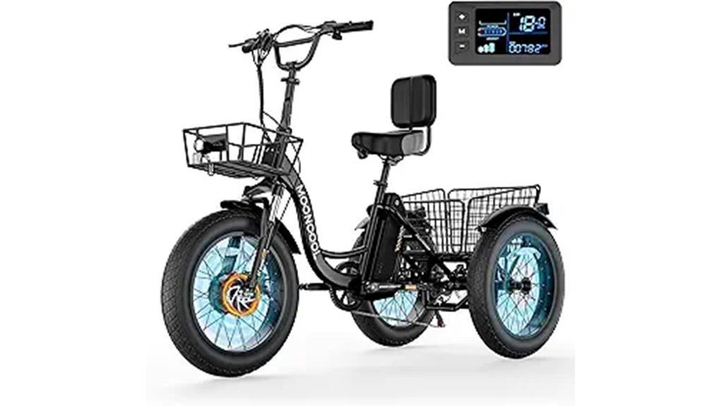 electric adult three wheel commuter