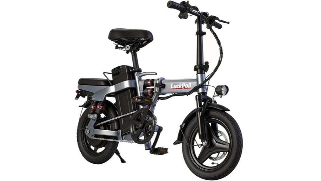 lucky compact foldable e bike