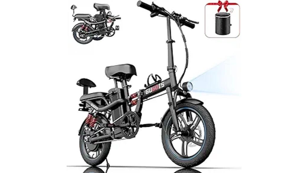 two seater folding electric bike