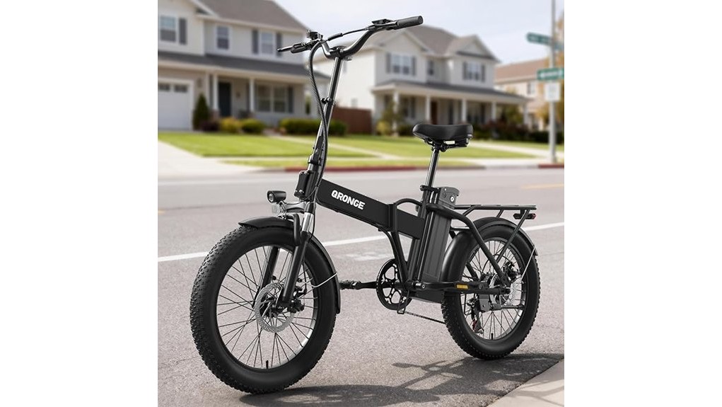 compact waterfall folding e bike